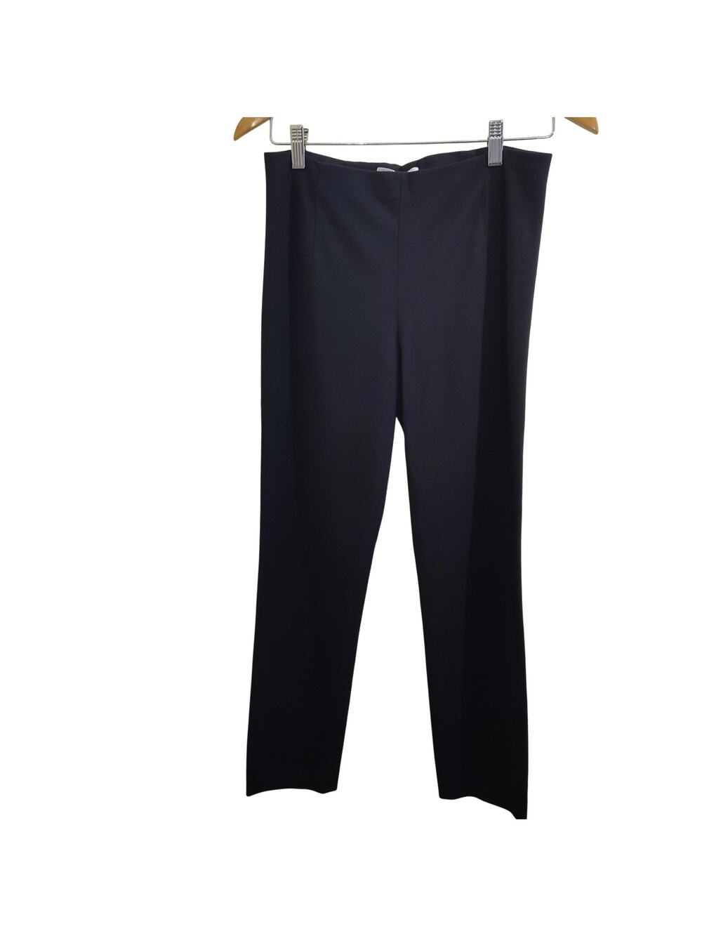 Vince Pull On Pants Women Medium Black Ponte Slim Stretch Workwear Office Career